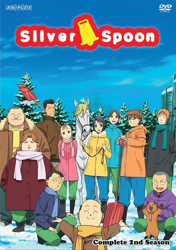 El elenco aparece unido en la portada del DVD Silver Spoon.