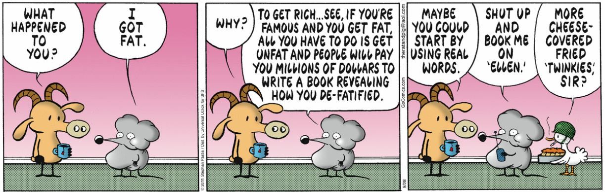 Una rata gana peso para hacerse rica y famosa