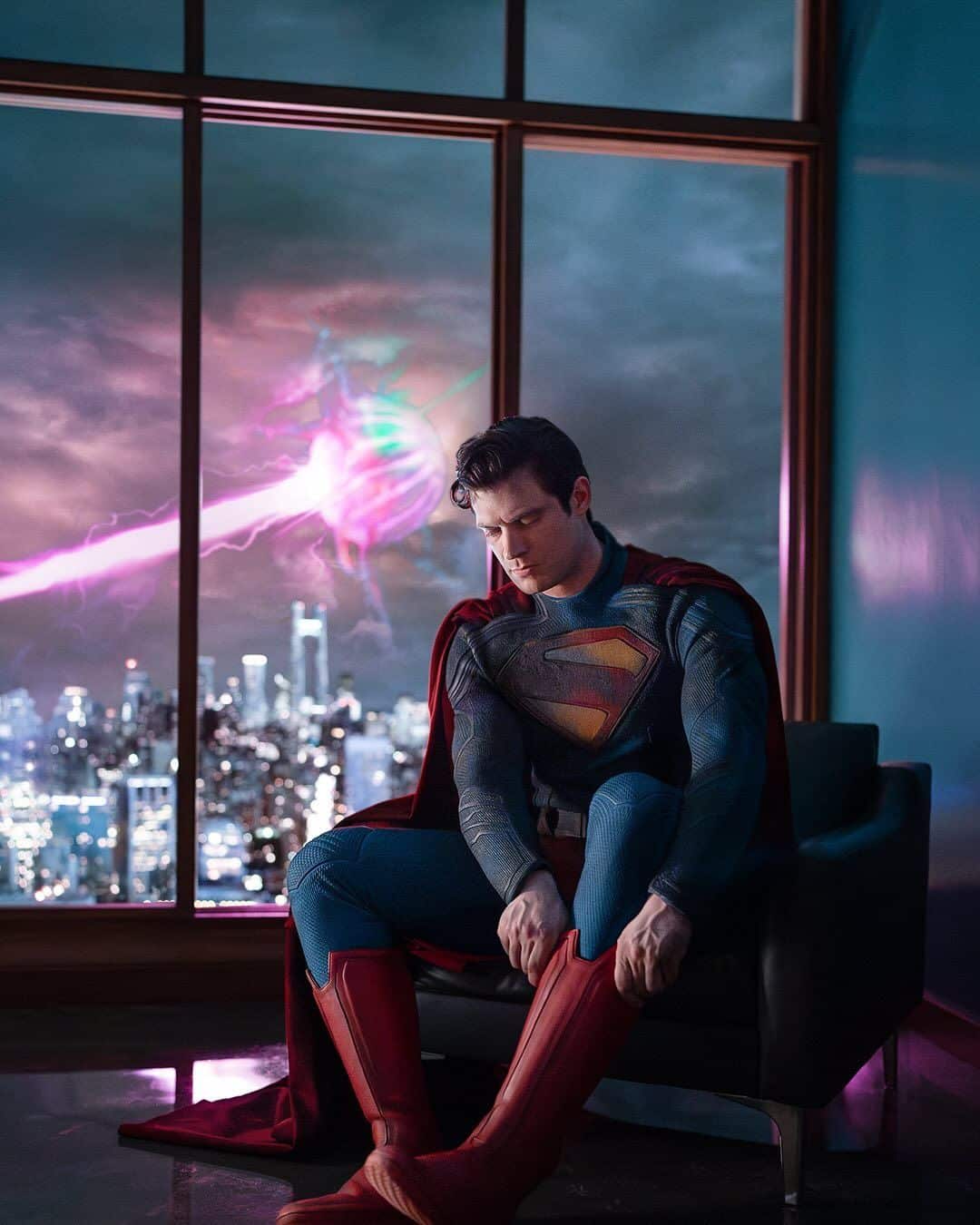 David Corenswet se disfraza de Superman