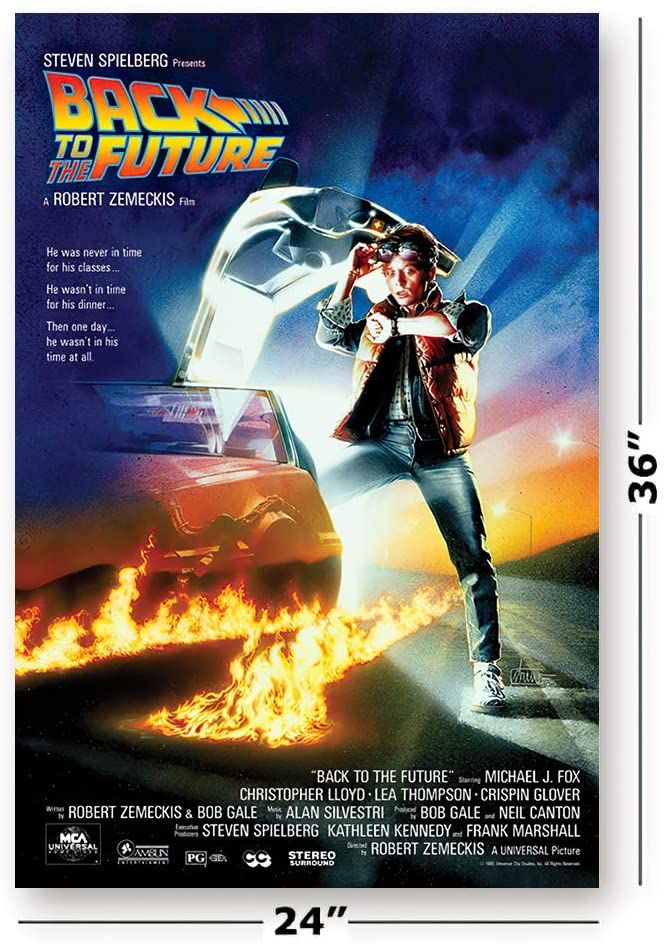 Marty McFly posa en la portada de Regreso al futuro