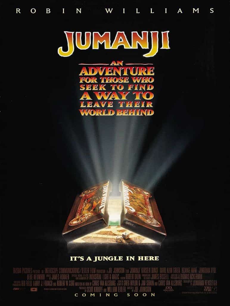 Cartel de la película Jumanji 1995.