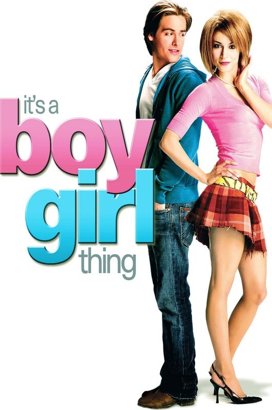 Kevin Zegers como Woody Deane y Samaire Armstrong como Nell Bedworth están en la portada de It's a Boy Girl Thing.