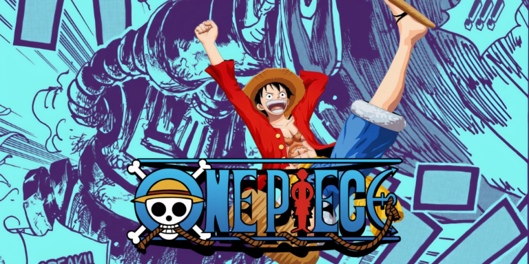 Luffy salta frente a un panel en One Piece Capítulo 1122