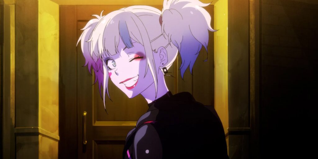Harley sonríe en Suicide Squad Isekai