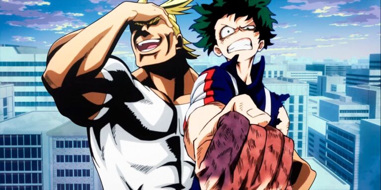 All Might and Deku from My Hero Academia