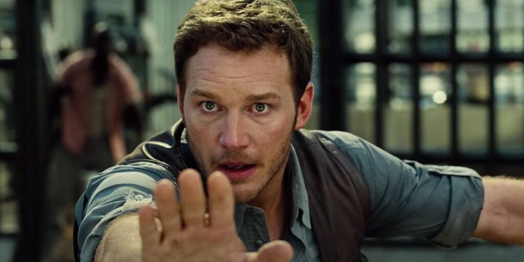 Chris Pratt plays Owen Grady in Jurassic World.