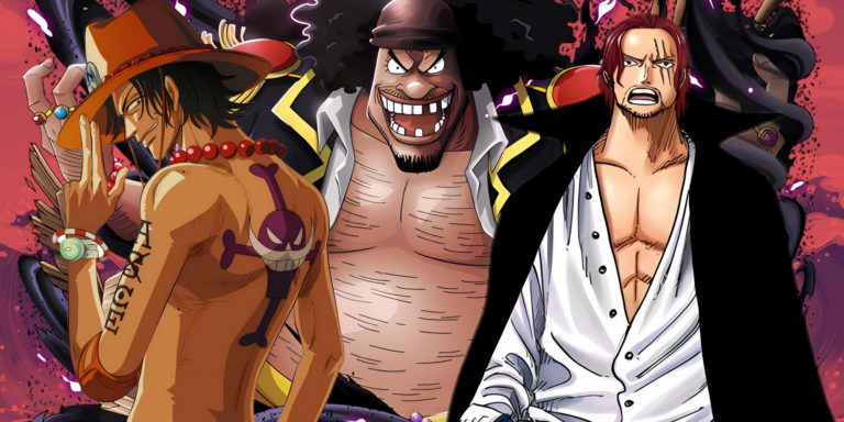 Imagen personalizada de Marco Blackbeard y Shanks de One Piece