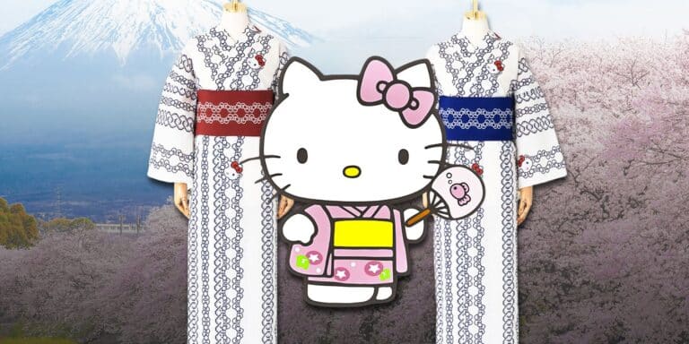 El kimono Hello Kitty de Sanrio estrena un nuevo look de “alta costura”