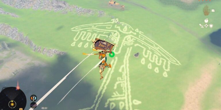 Connect paragliders to the Rauru Geoglyph in The Legend of Zelda: Tears of the Kingdom.