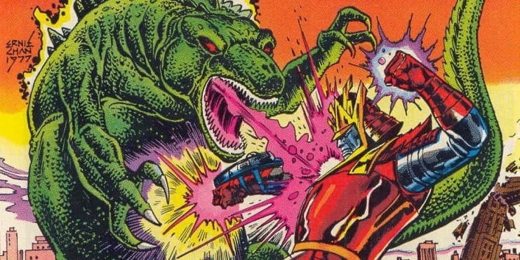 Godzilla celebra su 70 cumpleaños destruyendo ciudades Marvel