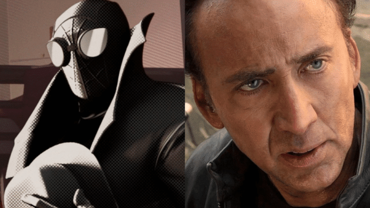 The first images of Nicolas Cage appear in his mysterious role in the filming of Spider-Noir