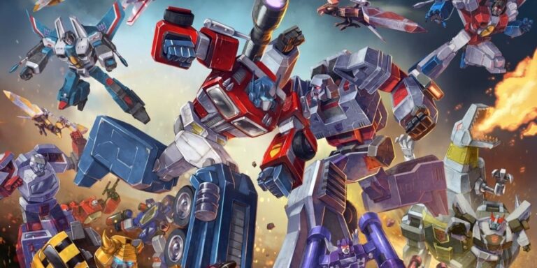 Los Autobots y Decepticons de la franquicia Transformers se enfrentan.