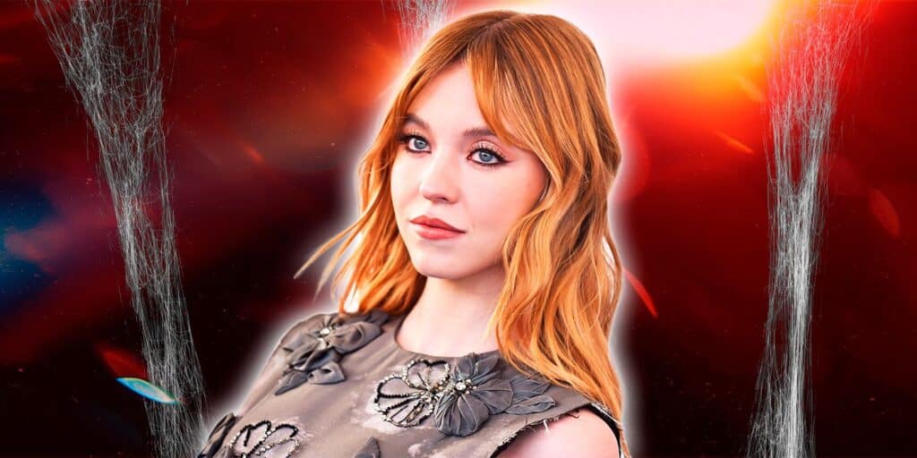 Sydney Sweeney con telarañas