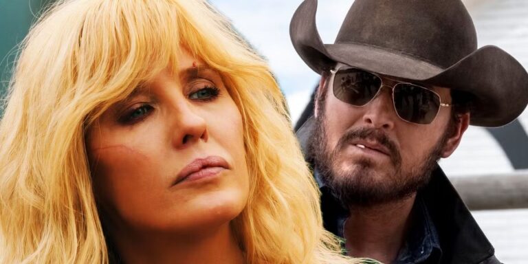 Kelly Reilly and Cole Hauser as Beth Dutton and Rip Wheeler in Yellowstone