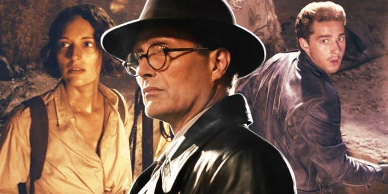 Pasando volando junto a Helena y Mutt de Indiana Jones DIal of Destiny