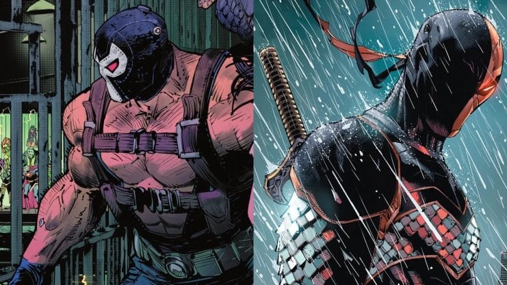 Bane y Deathstroke, James Gunn DC Studios, películas de villanos de DC, rodajes de DC en el Reino Unido