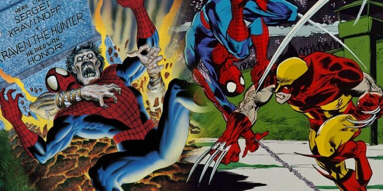 Imagen compartida de Spider-Man: Soul of the Hunter y Spider-Man vs. Wolverine de Marvel Comics