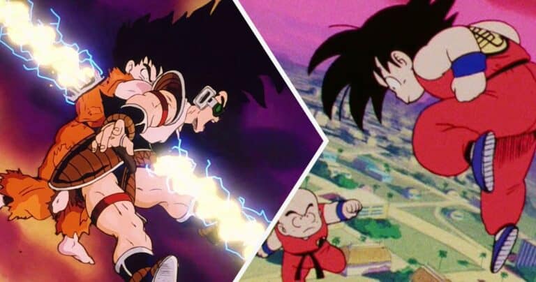 Goku y Raditz mueren mientras Krillin combate a Goku