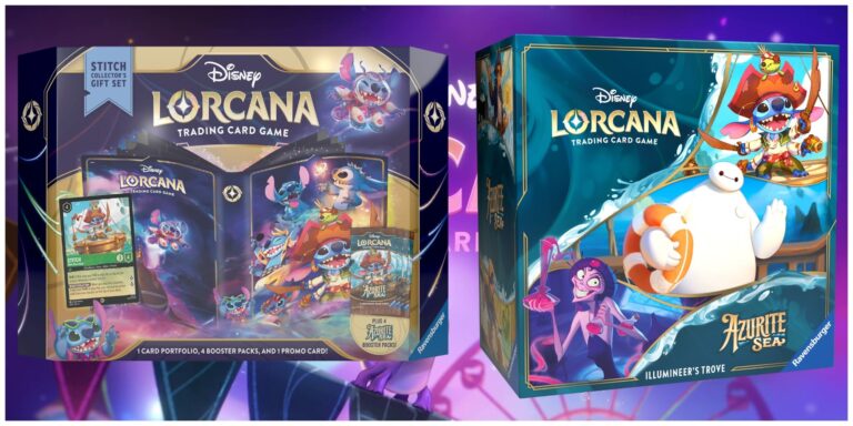 Disney Lorcana Azurite Sea Illumineer's Trove and Stitch Gift Set Title