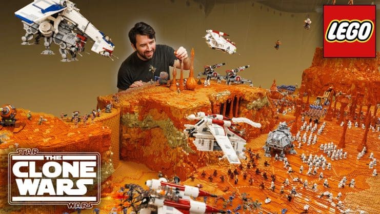 Star Wars: they recreate the battle of Geonosis with over 250,000 pieces of Lego