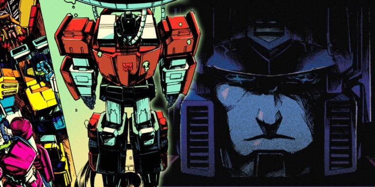 Shared image of the deaths of Sideswipe and Optimus Prime in comics