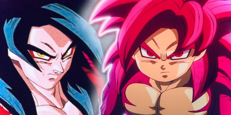 Super Saiyan 4 Mini Goku en Daima vs SSJ4 Goku en Dragon Ball GT