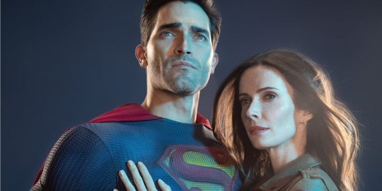 Foto promocional de Superman y Leyes de sus personajes titulares