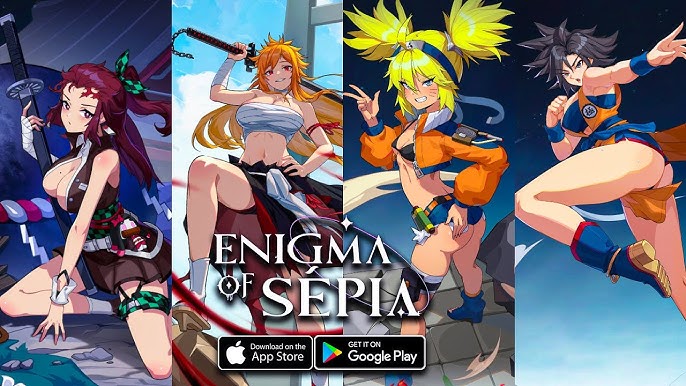 Enigma of Sepia, gacha RPG, Juegos de móvil, personajes inspirados en anime, waifus anime