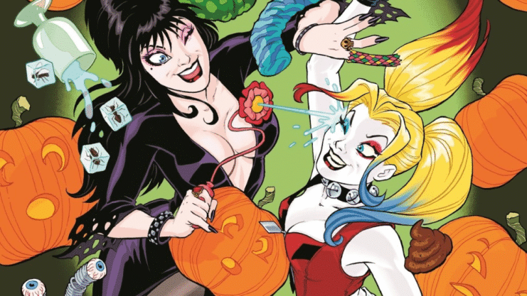 Harley Quinn y Elvira se unen a un crossover caótico