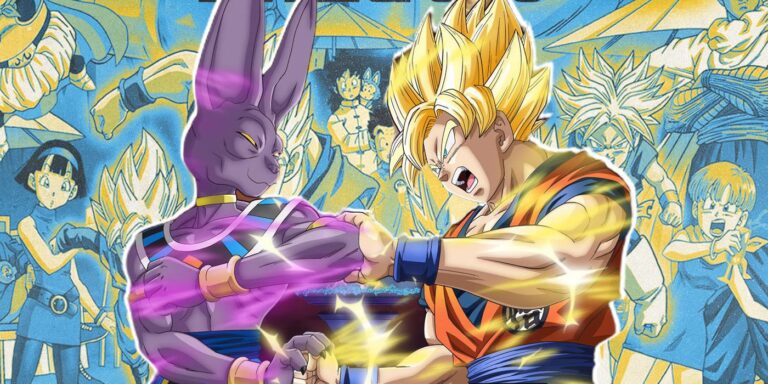 Goku compite con Beerus Dragon Ball z Battle of the Gods