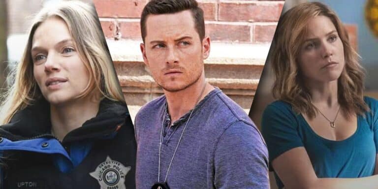 Imagen dividida de Jay, Erin y Haileyu Chicago PD
