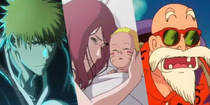 Personalized image of Ichigo, Naruto and his mother, Master Roshi