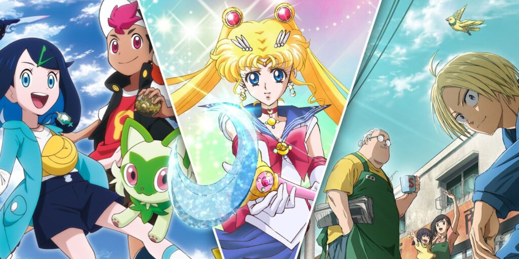 The Pokémon Horizons Anime Netflic, the days of crystal Sailor Moon and Sakamoto