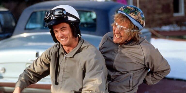 Harry y Lloyd van a Aspen en su scooter.