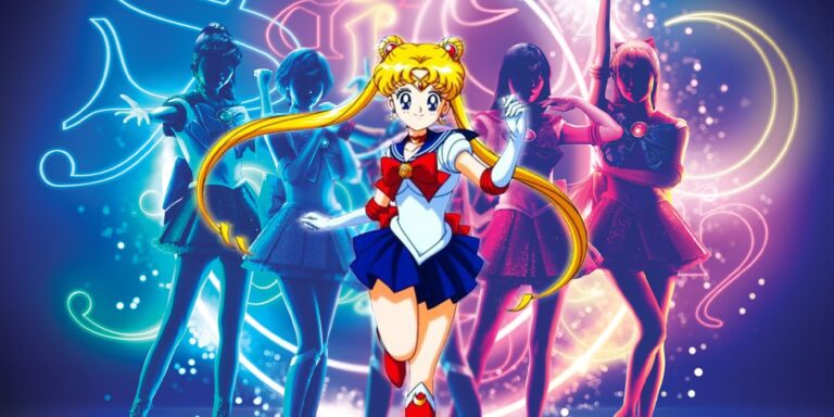 Sailor Moon Super Live Poster oficial con Sailor Moon del anime de los 90