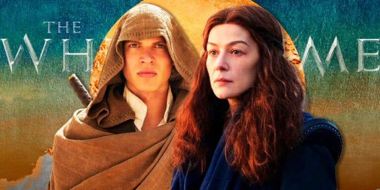 Wheel of Time Rosamund Pike y Josha Stradowski