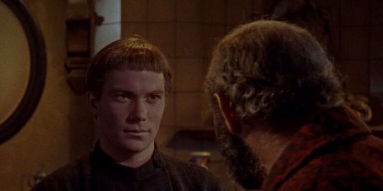 William Shatner en una escena de los hermanos Karamazov 1958