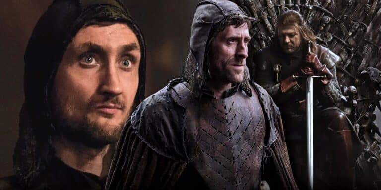 Por qué el juego Thrones-Relast-Lothar-Friey con las dos versiones del personaje (Daniel Thite y Tom Brooke) con un fondo Got