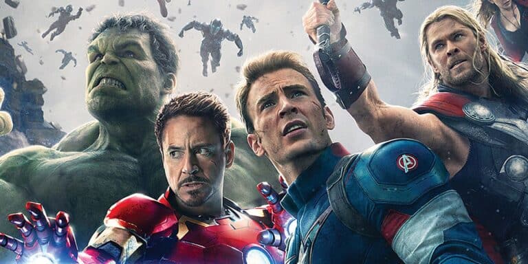 Hulk, Iron Man, Captain America and Thor Front Avengers Age of Ultron Poster