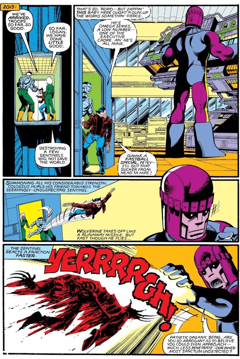 Wolverine killed by a sentry