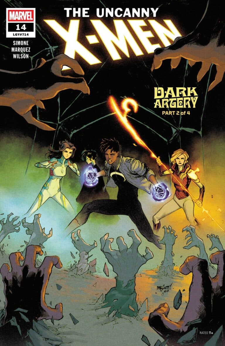 La portada de Incanny X-Men # 14