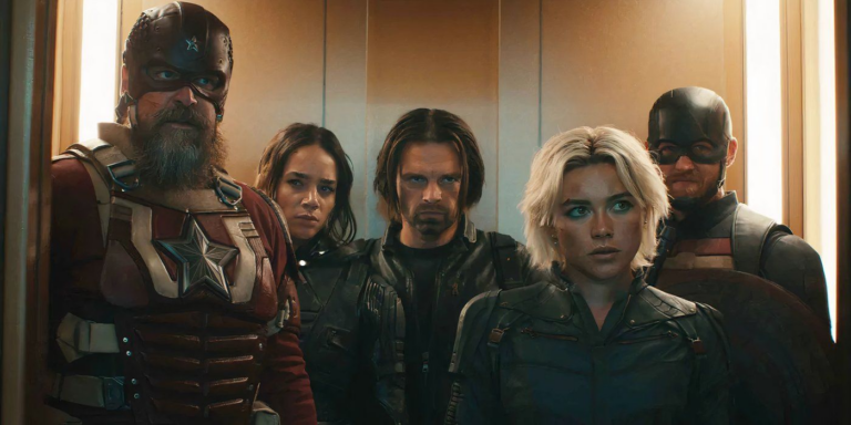 Thunderbolts arrive to shoot down the bad guys in thunderbolts *