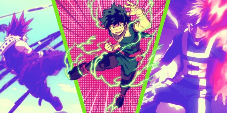Katsuki Bakugo, Izuku Midoriya and Shoto Todoroki
