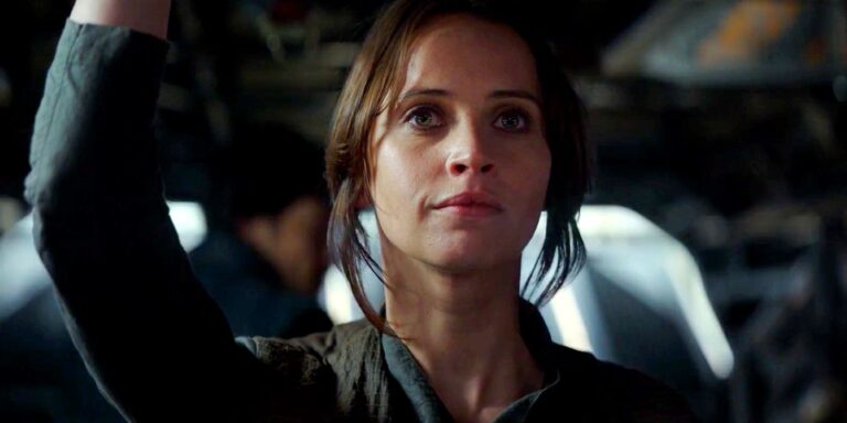 Felicity Jones interpreta a Jyn erso en Rogue One: A Star Wars Story.