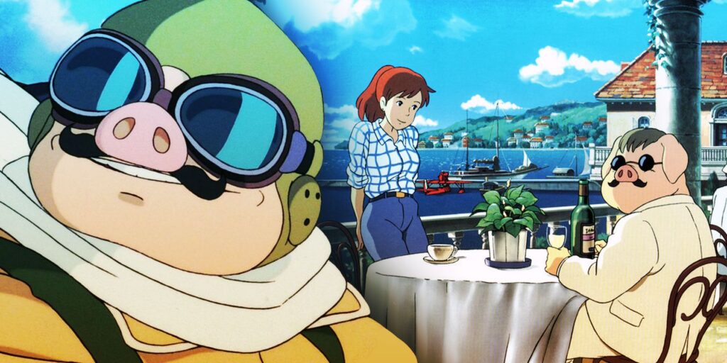 Porco de la película de Hayao Miyazaki en 1992 Porco Rosso