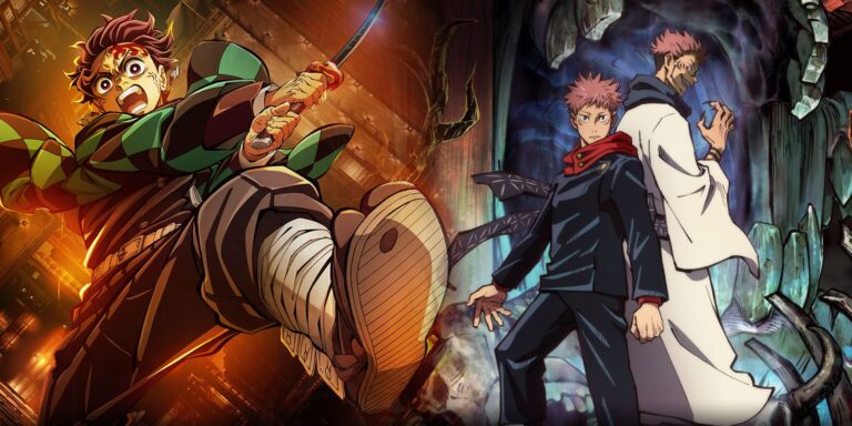 Tanjiro de Demon Slayer and Yuji and Sukuna by Jujussu Kaisen