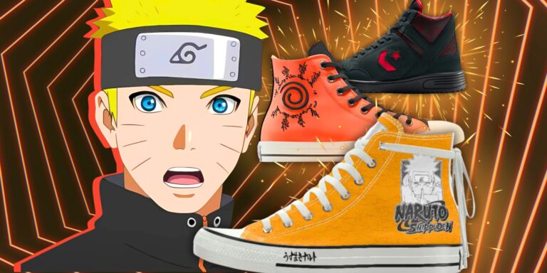 Naruto of the Shippuden anime and official converse shoes