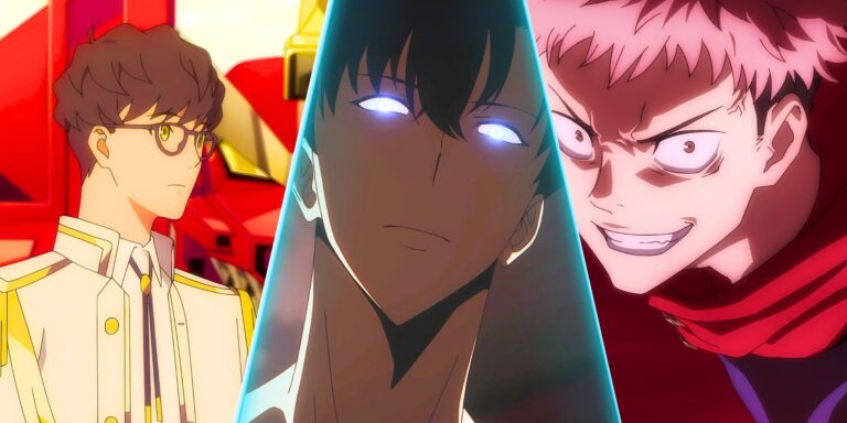 A divided image of Sss Dynazenon, Jujutsu Kaisen and the leveling in solo