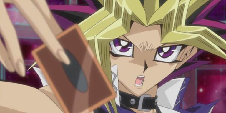 Yugi Moto Drawing a yugioh card