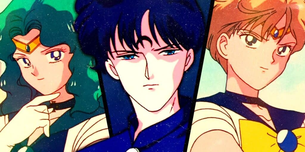 Marinero Urano, zafiro y marinero Neptuno por Sailor Moon